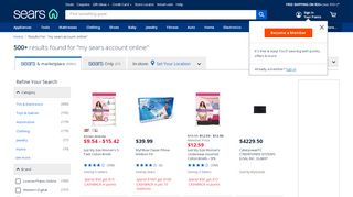 
                            3. My Sears Account Online