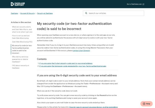 
                            13. My security code (or two-factor authentication code) is said to be ...