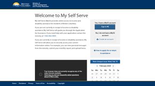 
                            1. My Self Serve - Home