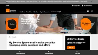 
                            8. My Service Space | Orange Business Services