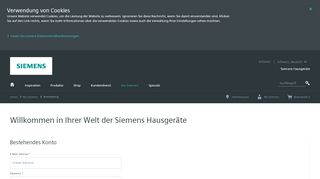 
                            1. My Siemens - Siemens Home Appliances