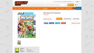 
                            12. My Sims PC Games - Buy online at Geekay Games UAE