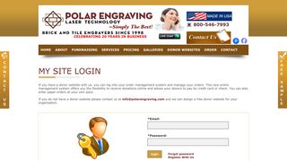 
                            12. My Site LogIn | Polar Engraving