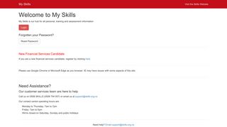 
                            5. My Skills Login