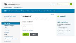 
                            5. My SmartJob - Log in | Employment and jobs | Queensland Government