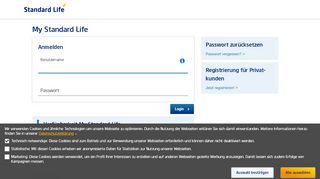 
                            1. My Standard Life - Login