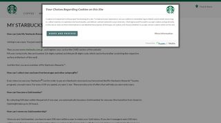 
                            4. My Starbucks Rewards FAQ | Starbucks Coffee Company