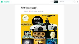 
                            9. My Success Work — Steemit