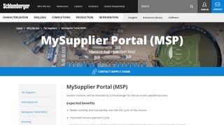 
                            6. My Supplier Portal (MSP) | Schlumberger