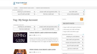 
                            7. My Surge Account – Surge Credit Card Login