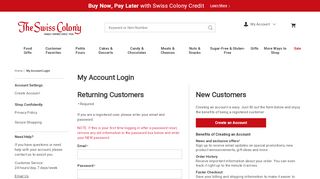 
                            7. My Swiss Colony Account Login | Swiss Colony