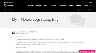 
                            2. My T-Mobile Login Loop Bug | T-Mobile Support
