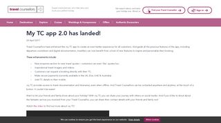 
                            12. My TC app 2.0 has landed! - Travel Counsellors