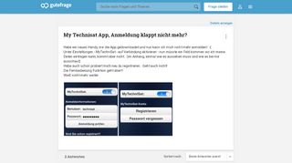 
                            9. My Technisat App, Anmeldung klappt nicht mehr? (Receiver) - Gutefrage