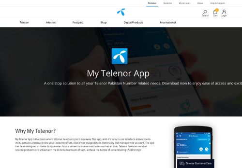 
                            12. My Telenor App - Telenor Pakistan