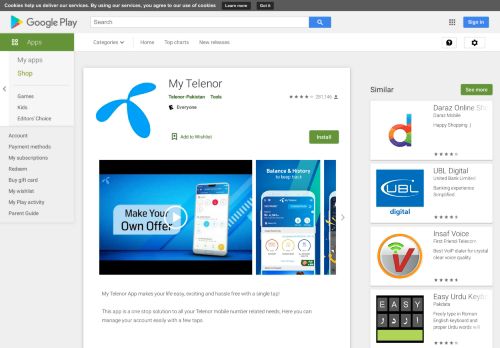 
                            3. My Telenor - Google Play पर ऐप्लिकेशन