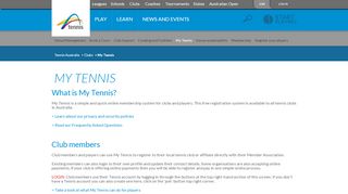 
                            13. My Tennis | Clubs | Tennis Australia