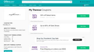 
                            6. My Theresa Coupons & Promo Codes 2019: 30% off