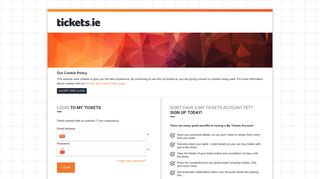 
                            1. My Tickets - Login - Tickets.ie