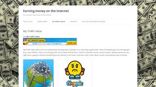 
                            13. My Traffic Value | Earning money on the internet