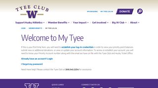 
                            11. My Tyee Log-In - UW Tyee Club