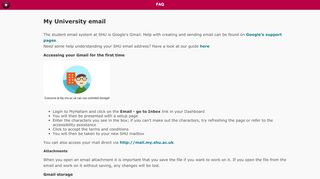 
                            1. My University email | FAQ - shuspace