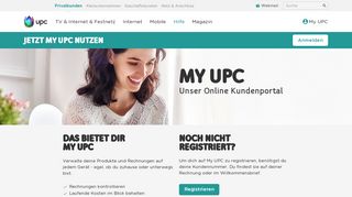 
                            2. My UPC - dein Online-Kundenportal | UPC