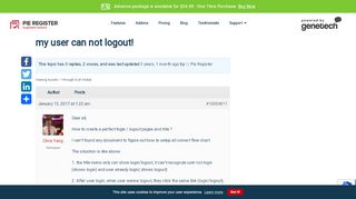 
                            5. my user can not logout! - Pie Register