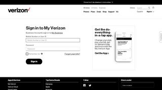 
                            13. My Verizon Log In | Verizon Wireless