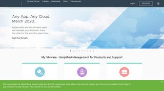 
                            1. My VMware - Get Personalized Support Quickly and Easily | VMware ...