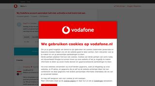 
                            3. My Vodafone account aanmaken lukt niet, activatie e-mail komt niet ...