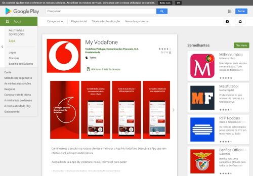 
                            11. My Vodafone – Aplicações no Google Play