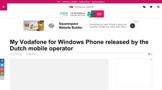 
                            9. My Vodafone for Windows Phone released by the Dutch mobile ...