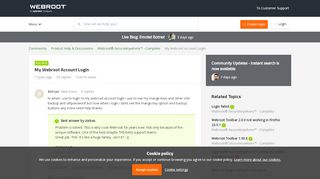 
                            3. My Webroot Account Login | Webroot Community