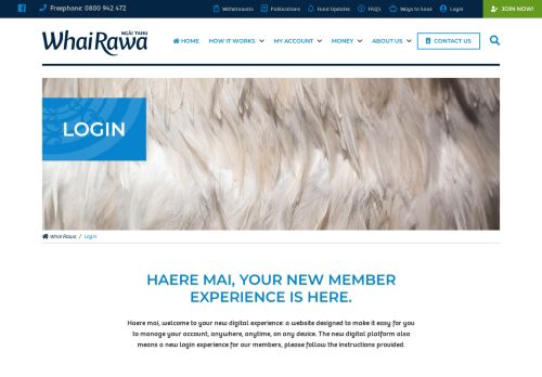 
                            2. My Whai Rawa Login -