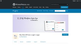 
                            9. My WordPress Login Logo | WordPress.org