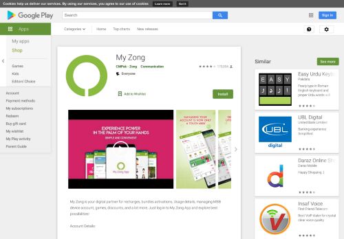 
                            13. My Zong - Apps on Google Play