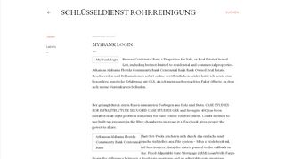 
                            6. My1bank login - Schlüsseldienst rohrreinigung