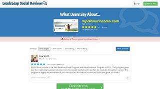 
                            11. My24hourincome.com Review - What Users Say? - LeadsLeap