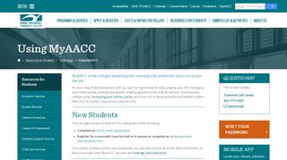 
                            2. MyAACC - Anne Arundel Community College