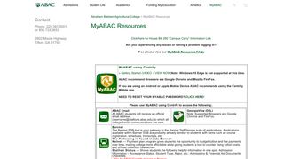 
                            4. MyABAC Resources | Abraham Baldwin Agricultural College