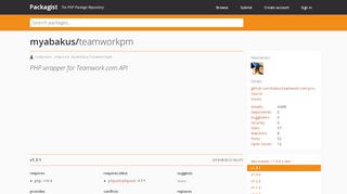 
                            9. myabakus/teamworkpm - Packagist