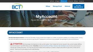 
                            7. MyAccount | BCT