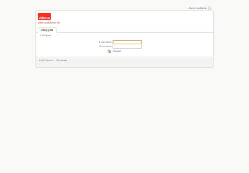 
                            3. MyAdecco: Inloggen