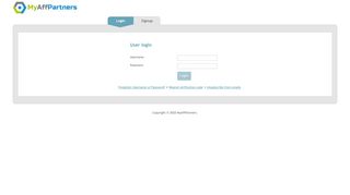 
                            6. MyAffPartners - Login