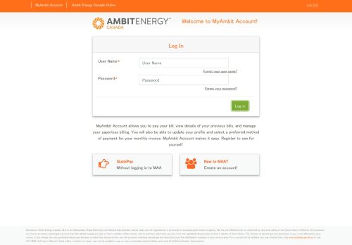 
                            12. MyAmbit Account - Ambit Energy Canada