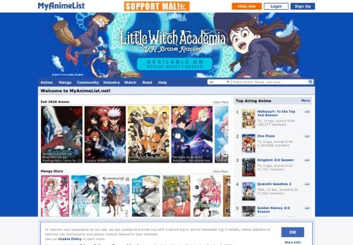 
                            3. MyAnimeList.net - Anime and Manga Database and Community