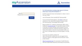 
                            11. myAscension:Log In