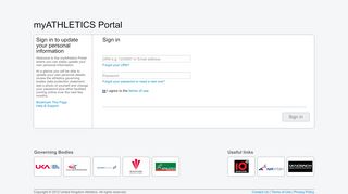 
                            12. myAthletics portal - Sign In | UK Athletics