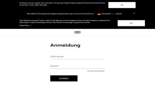 
                            2. myAudi – Anmeldung - Audi.com